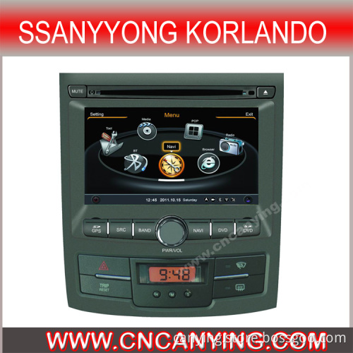 Car DVD for Ssanyyong Korlando with A8 Chipset Dual Core 1080P V-20 Disc WiFi 3G Internet (CY-C159)